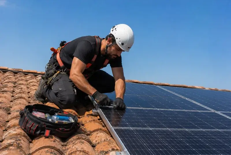 Maintenance et monitoring de panneaux solaires à Échillais